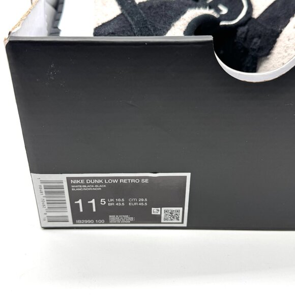 Nike Mens Dunk Low Retro Panda-Monium Black White Shoes Sz 11.5 New IB2990-100 main image 10